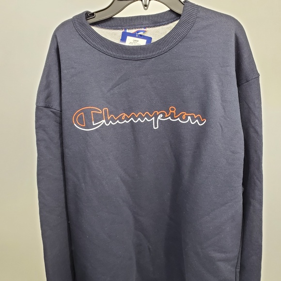 Champion Crew Neck Script Logo Sweatshirt New - Picture 9 of 12
